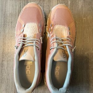 On Women's On Cloud, Cloud 5 Athletic Shoes in Pink